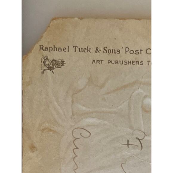 Atq Patriotic Postcard Ephemera Washington’s Birthday No 156 Raphael Tuck & Sons - Picture 5 of 6